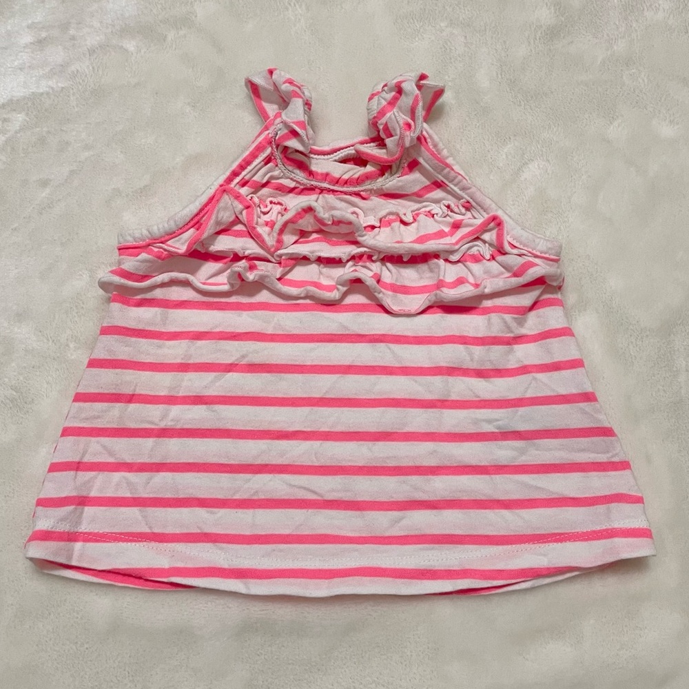 🎀 3 month baby shirt top with stripes and ruffles 🎀 baby girl clothes